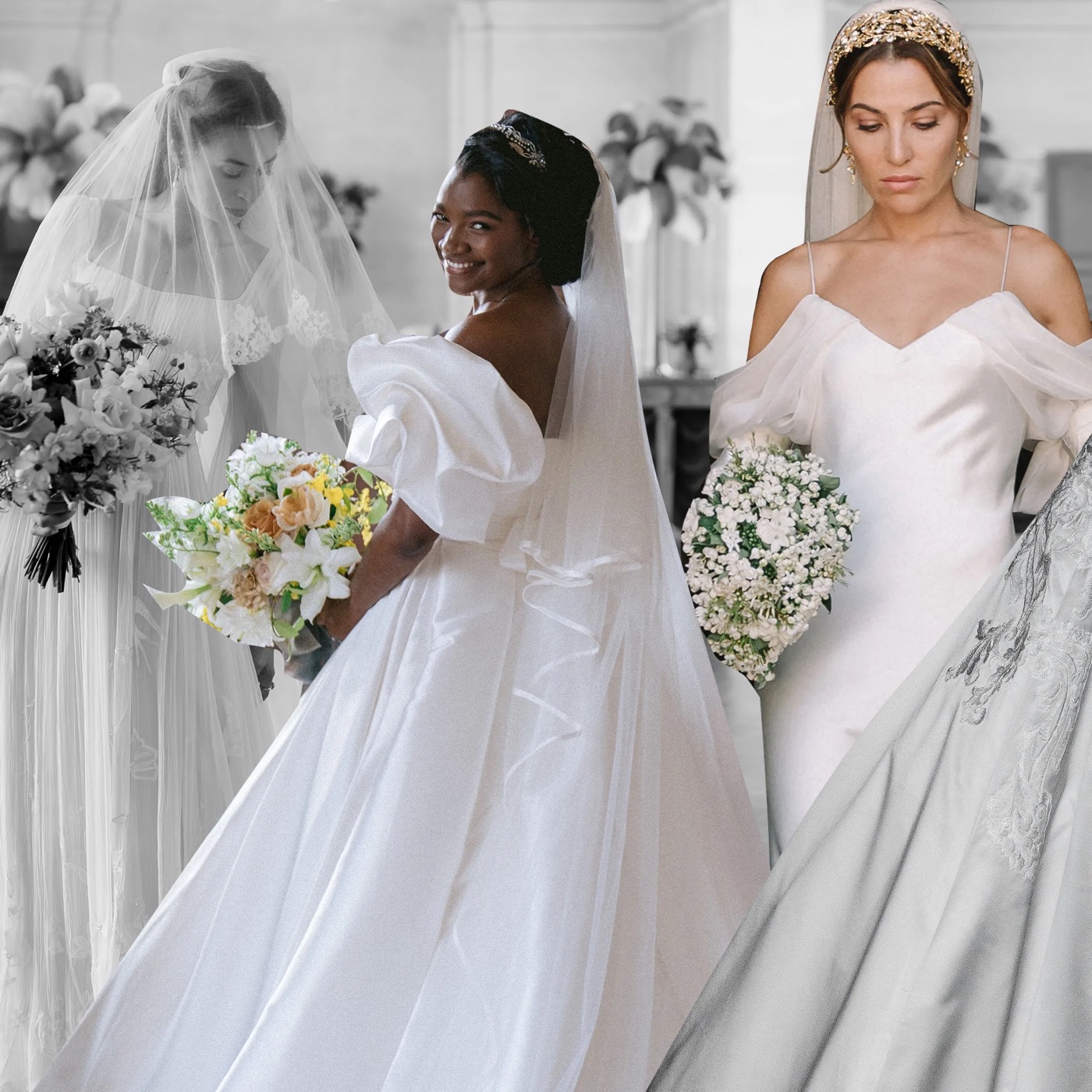 Sposa in atelier durante la prova dell'abito da Blanco Atelier a Catania